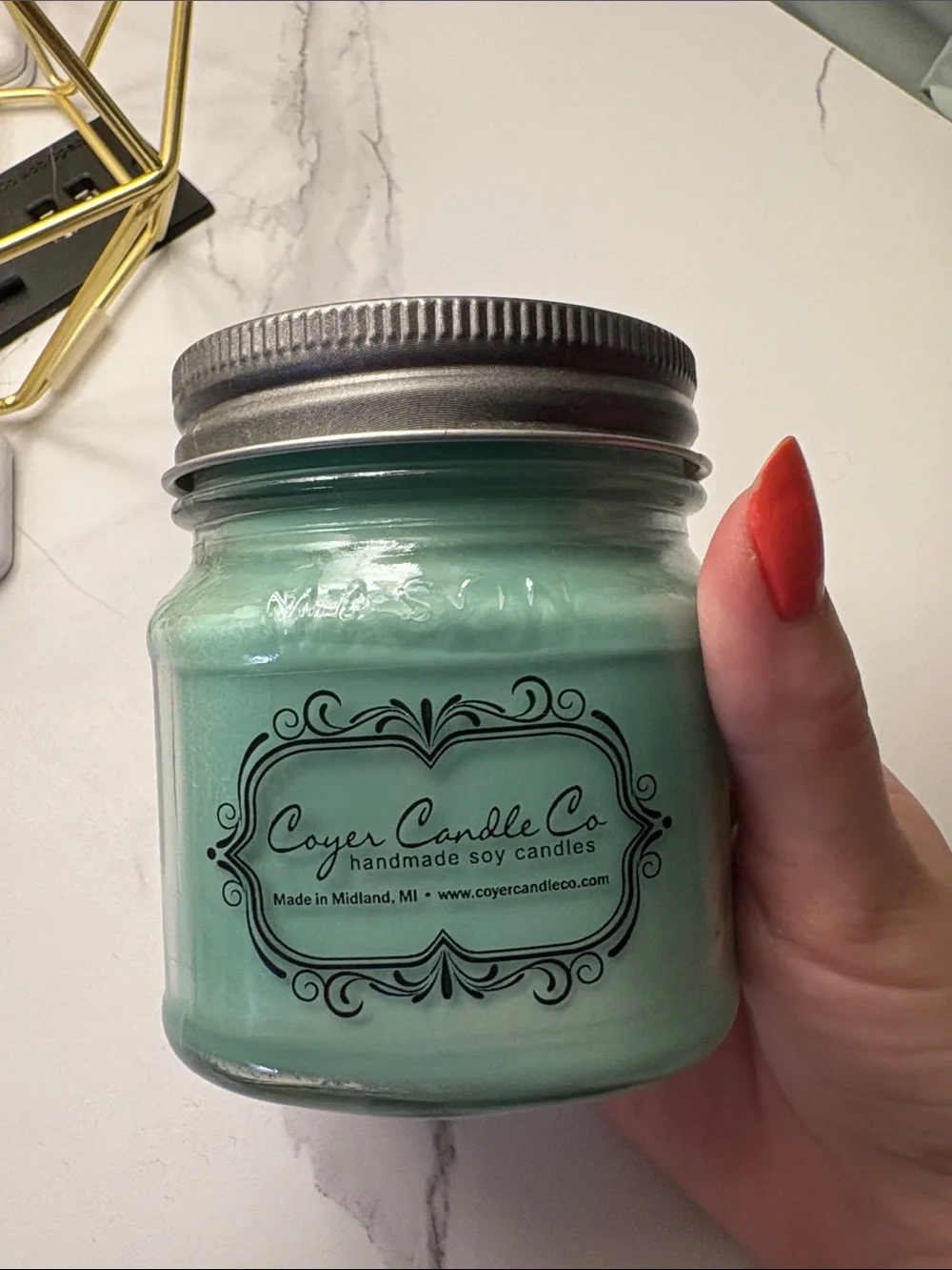 Unused pine candle